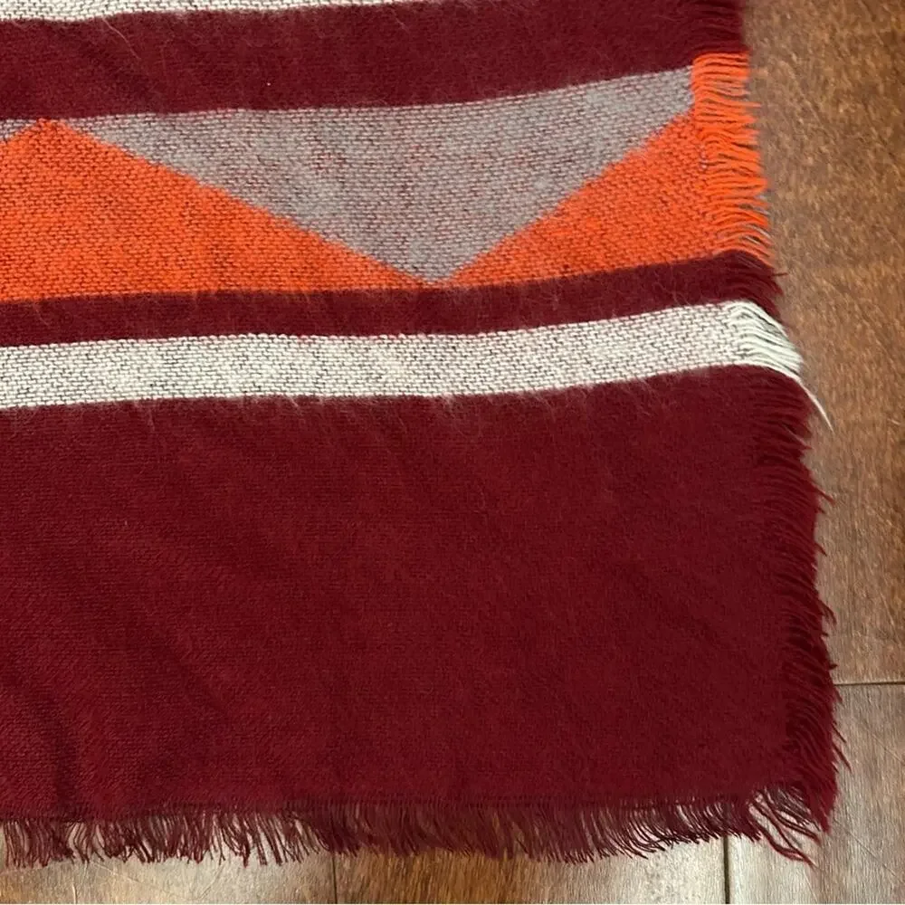 Southwestern Multicolored Cozy Wrap, Geometric Design, Perfect for Cool Nights